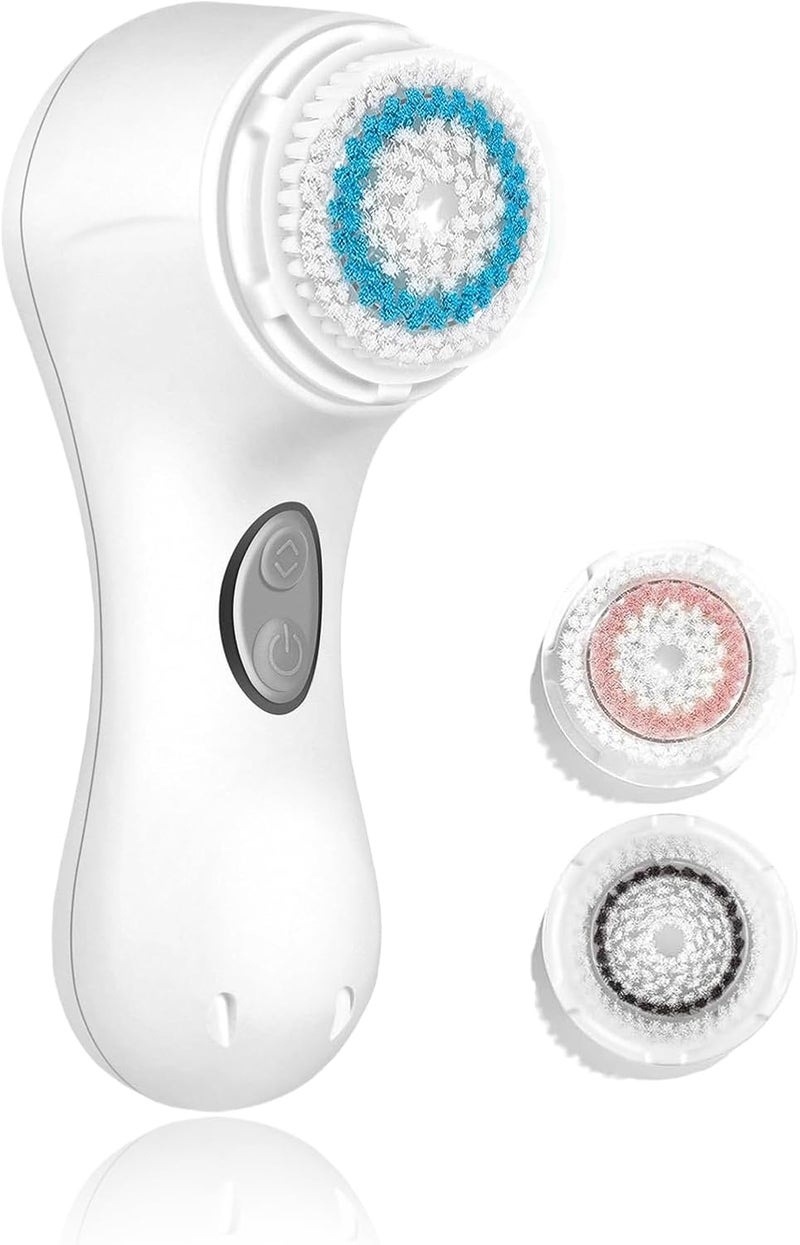 Microtree Electric Facial Cleansing Brush, Sonic Vibrating Rechargeable Face Scrubber Exfoliator, 2 Speeds for Gentle Clean, Face Brushes for Cleansing, Waterproof Face Wash Brush - Image 1
